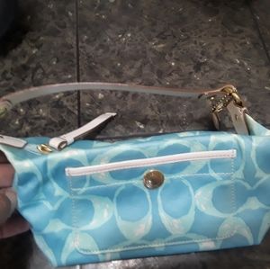 Coach clutches..2 baby blue real coach clutches. Very lightly used.$45 for both